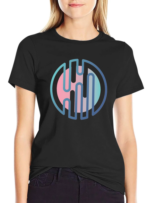 Abstract Circle Graphic Tee - Modern Design