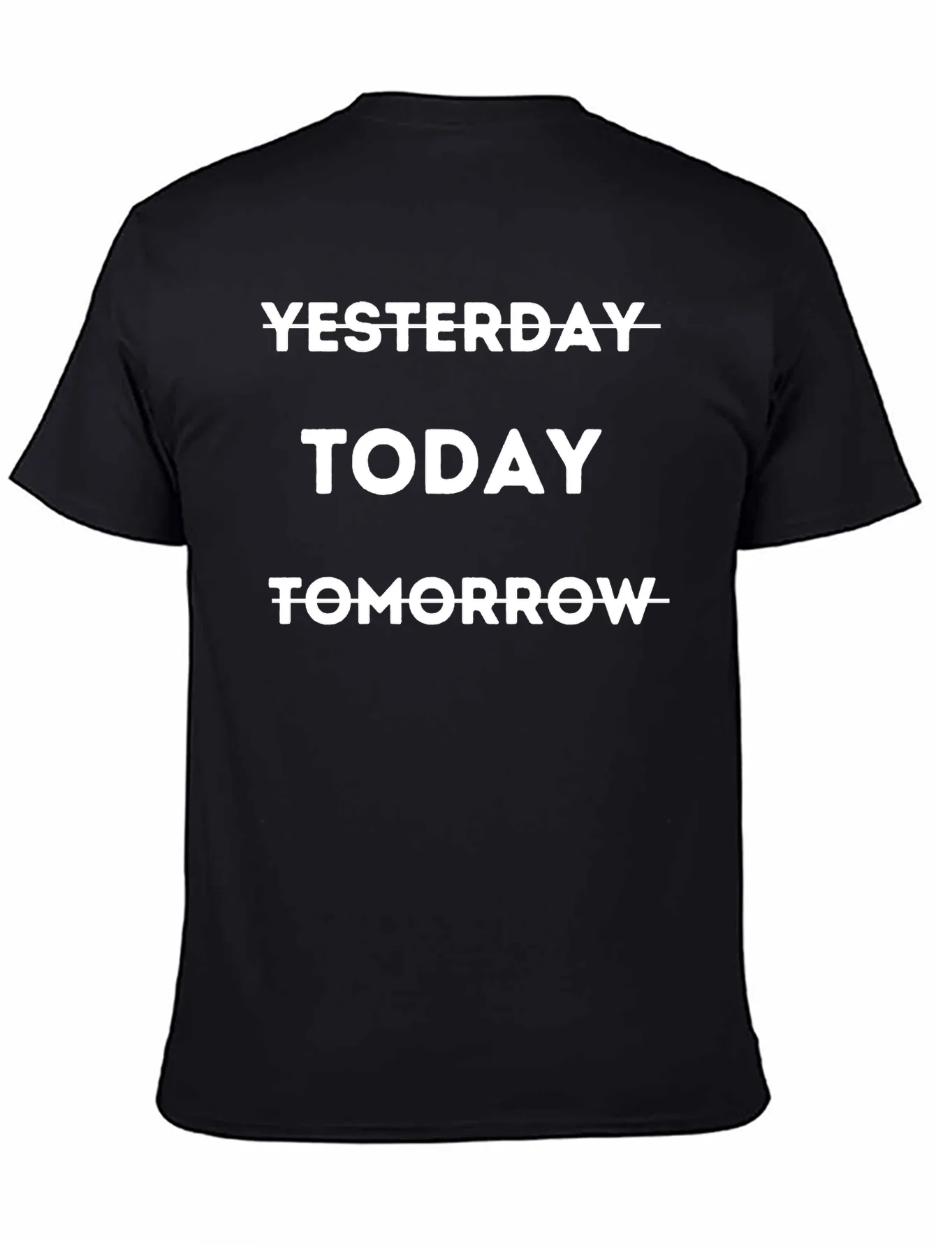 Yesterday Today Tomorrow Graphic Tee - Black