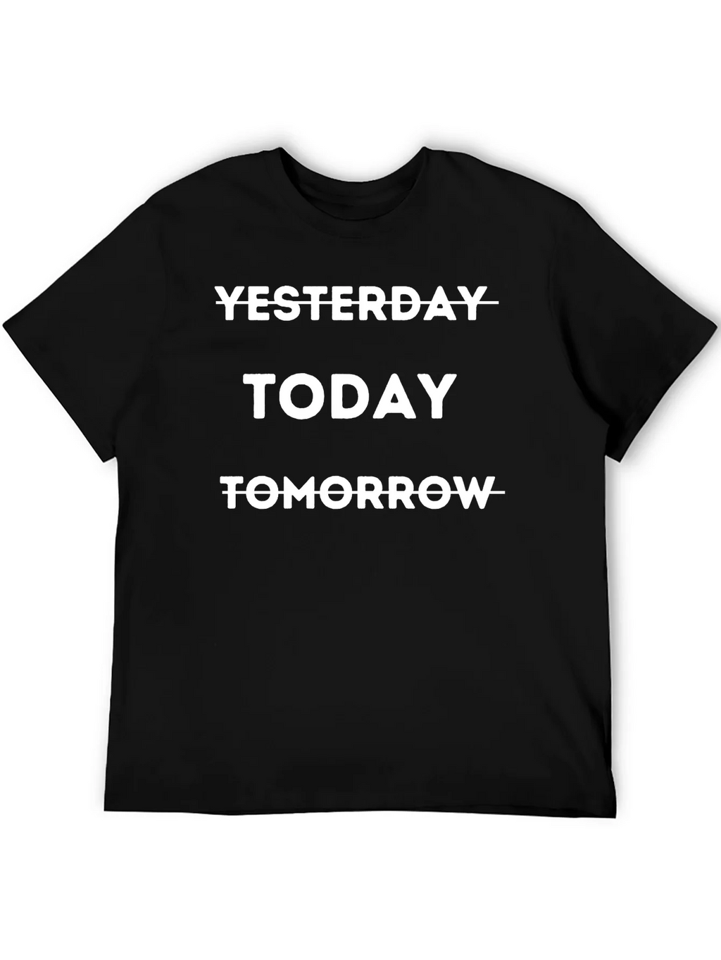 Yesterday Today Tomorrow Graphic Tee - Black