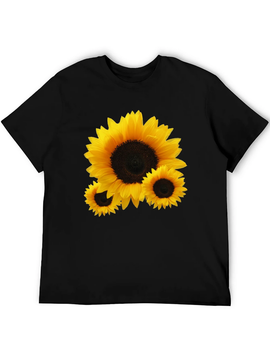 Sunflower Graphic Black Tee Shirt