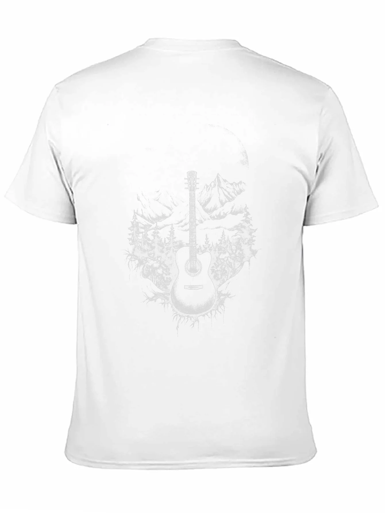 Guitar Mountain T-Shirt - Black Graphic Tee
