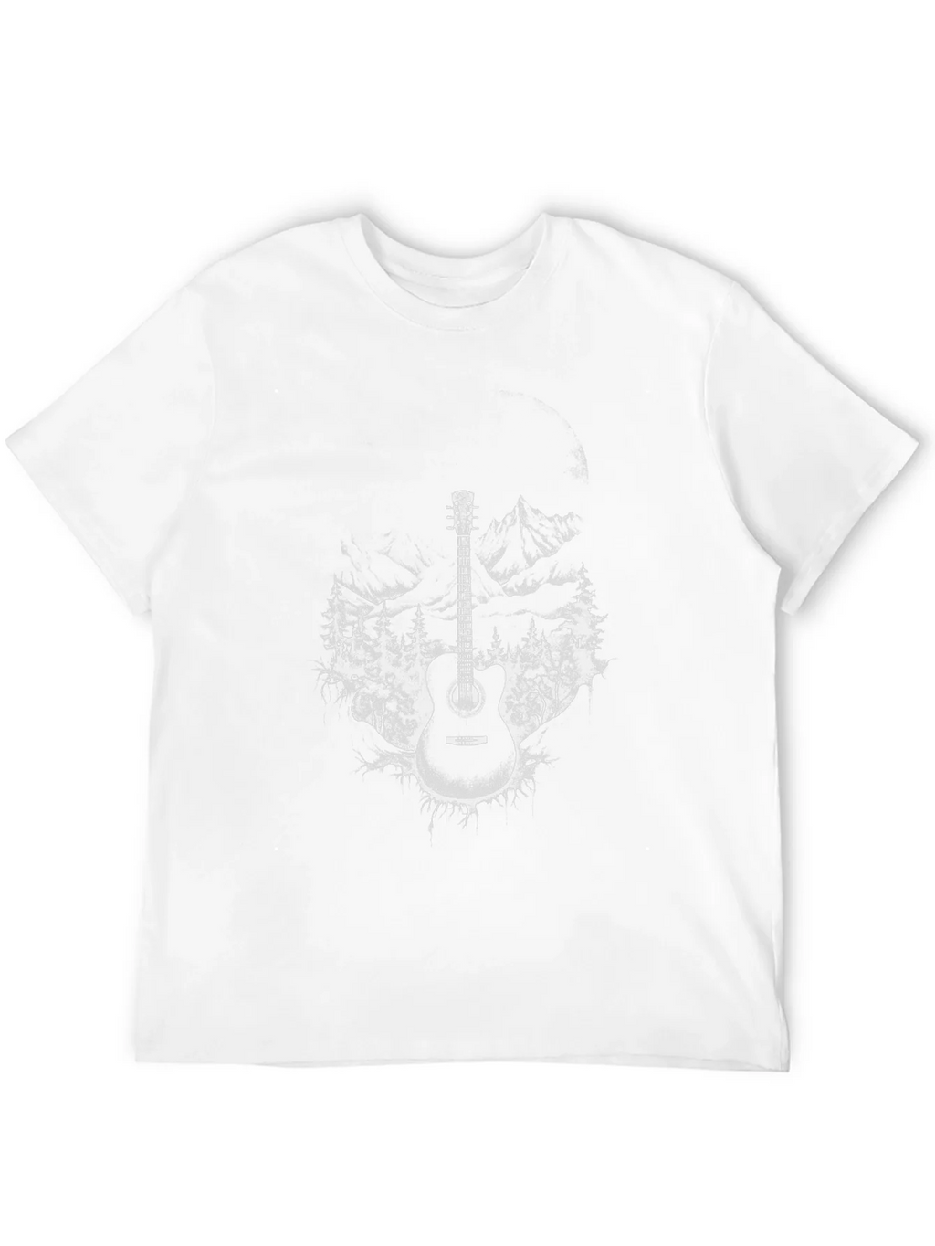 Guitar Mountain T-Shirt - Black Graphic Tee