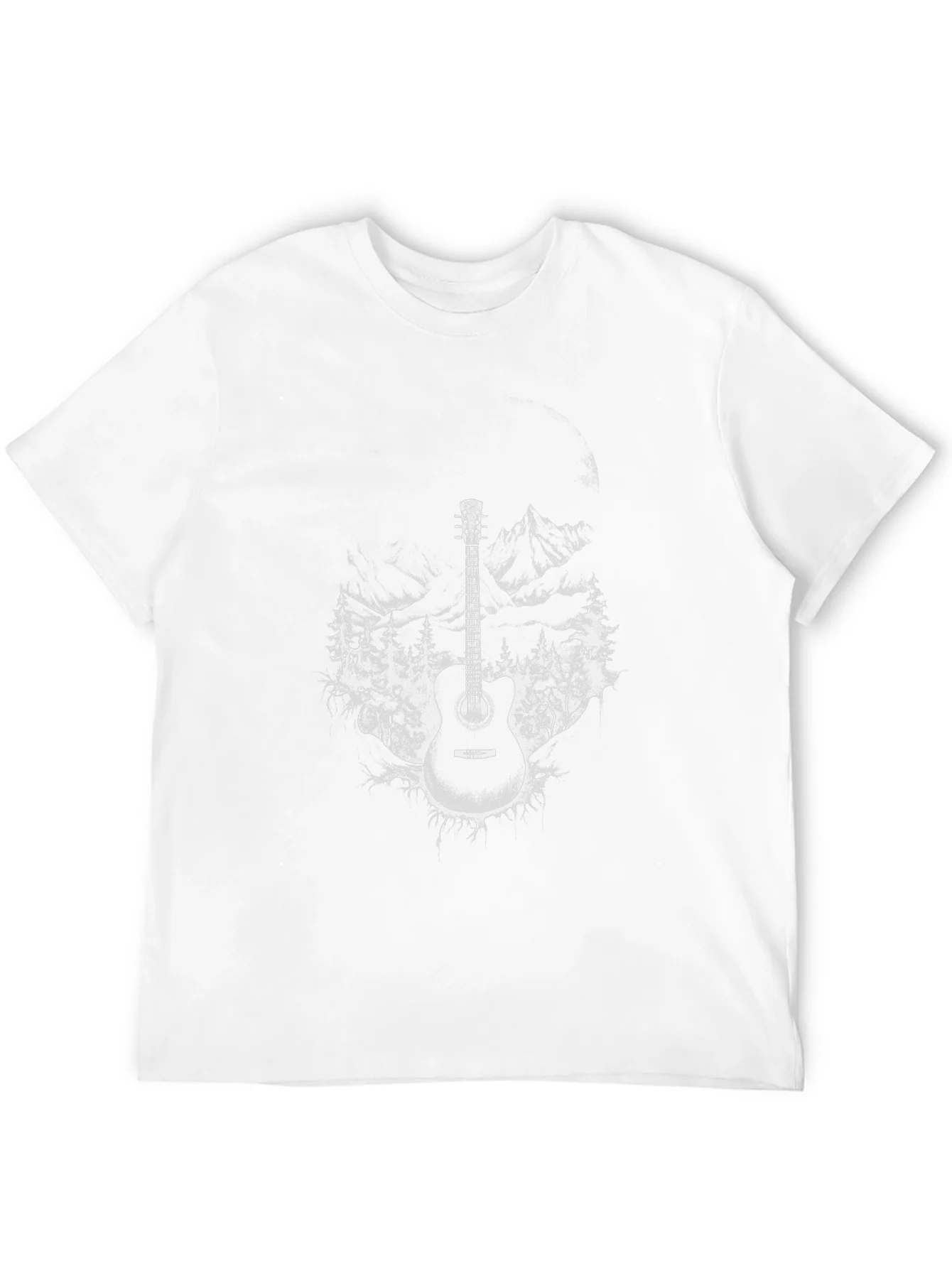 Guitar Mountain T-Shirt - Black Graphic Tee