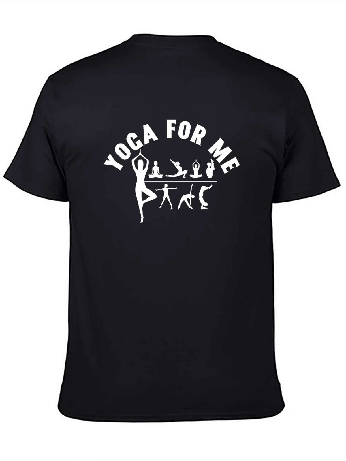 Yoga For Me Graphic Tee - Black Cotton Shirt