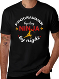 Programmer Ninja T-Shirt - Funny Coder Tee