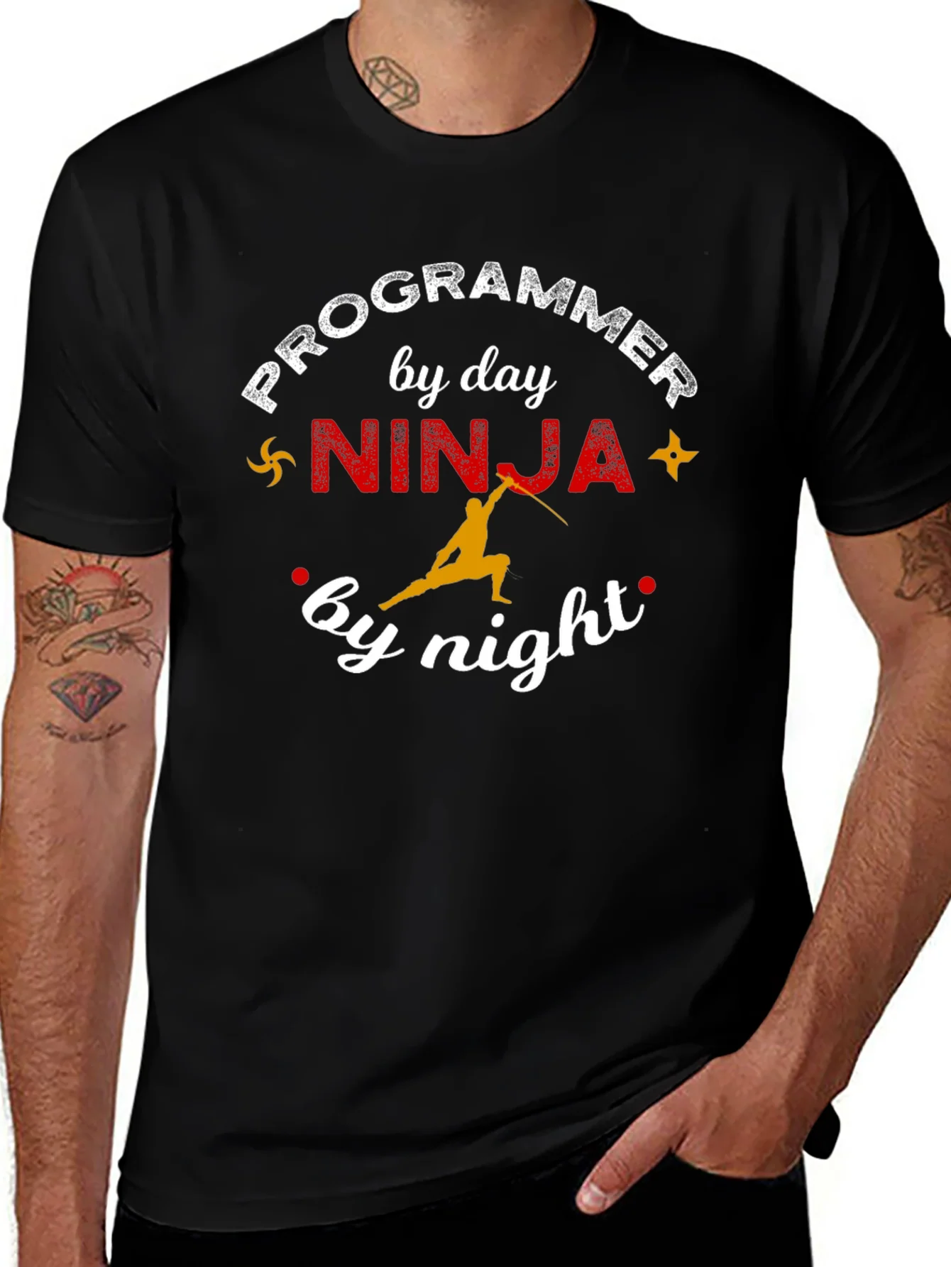 Programmer Ninja T-Shirt - Funny Coder Tee