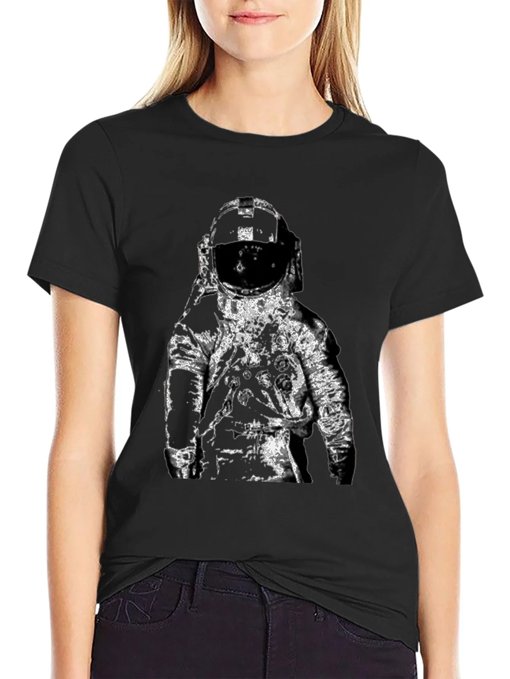 Astronaut Graphic Black T-Shirt