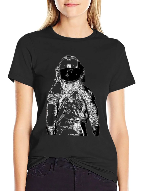 Astronaut Graphic Black T-Shirt
