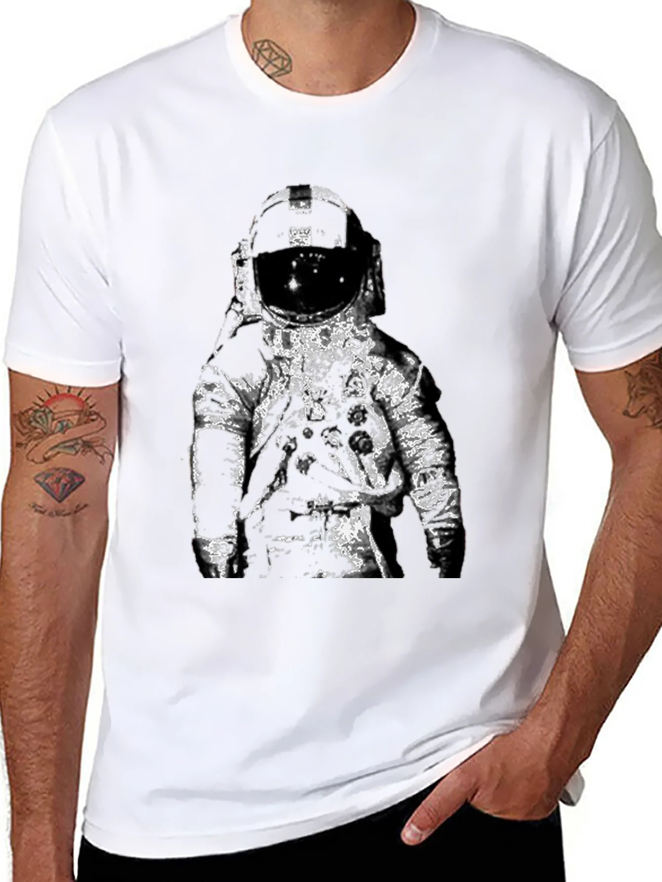 Astronaut Graphic Black T-Shirt