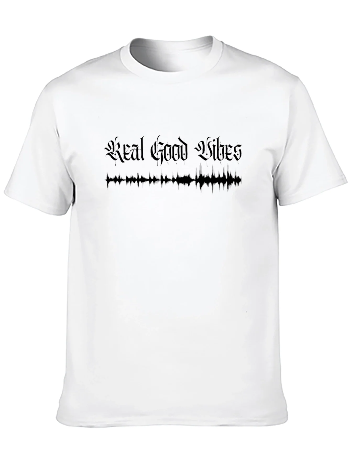 Real Good Vibes Black T-Shirt