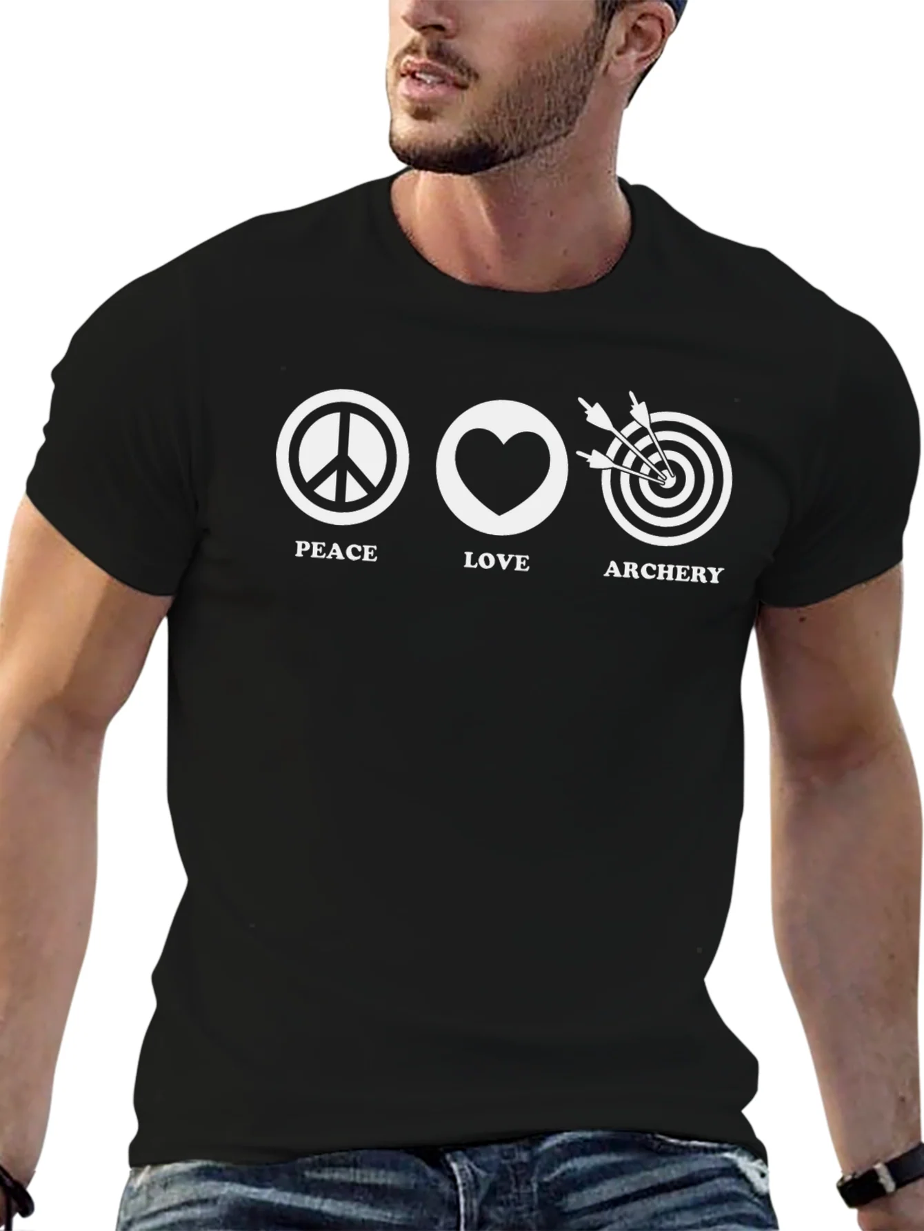 Peace Love Archery Graphic T-Shirt