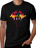 Cyberpunk Edgerunners Baba Yaga 2077 Black T-Shirt