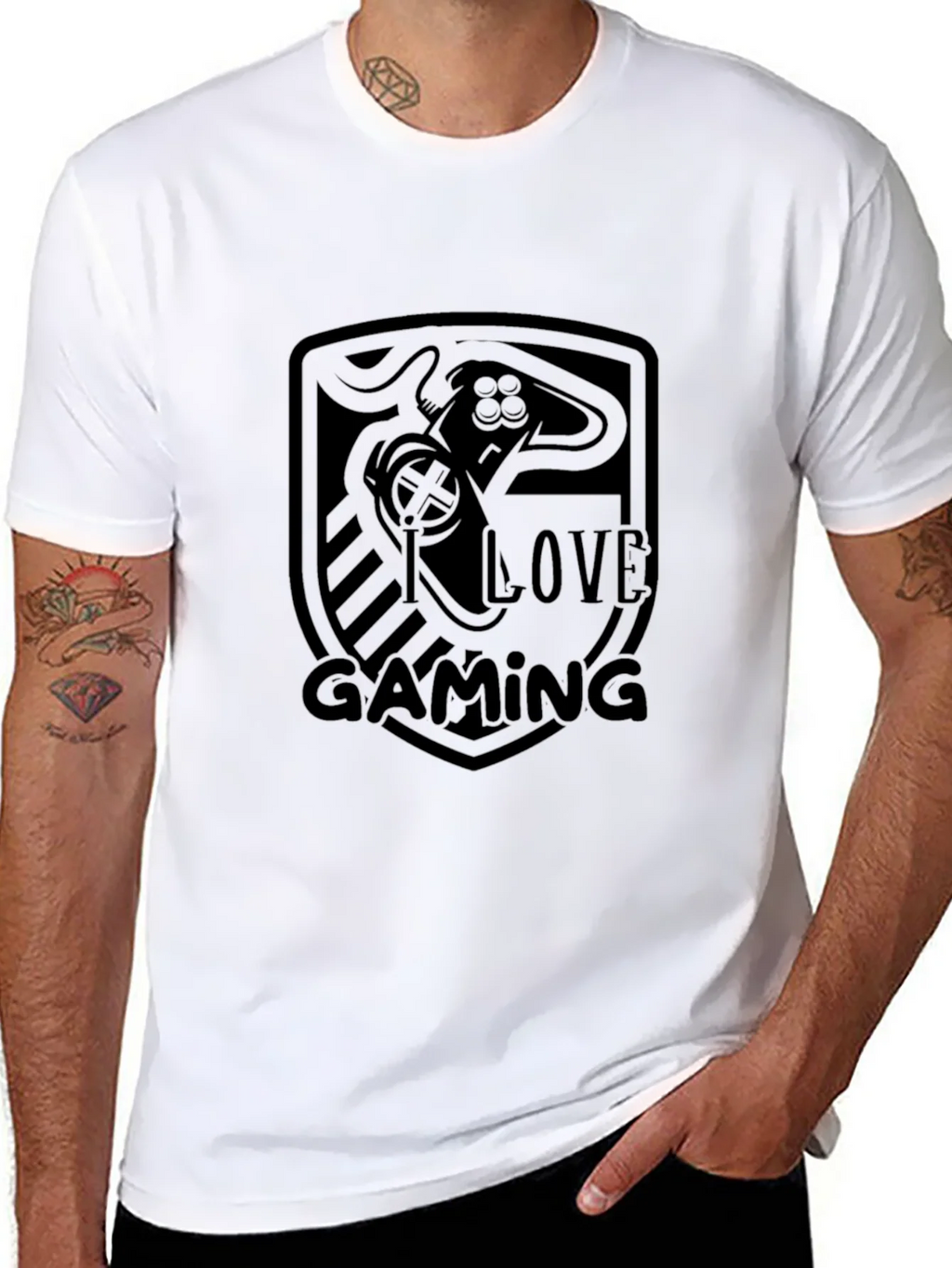 I Love Gaming Black T-Shirt