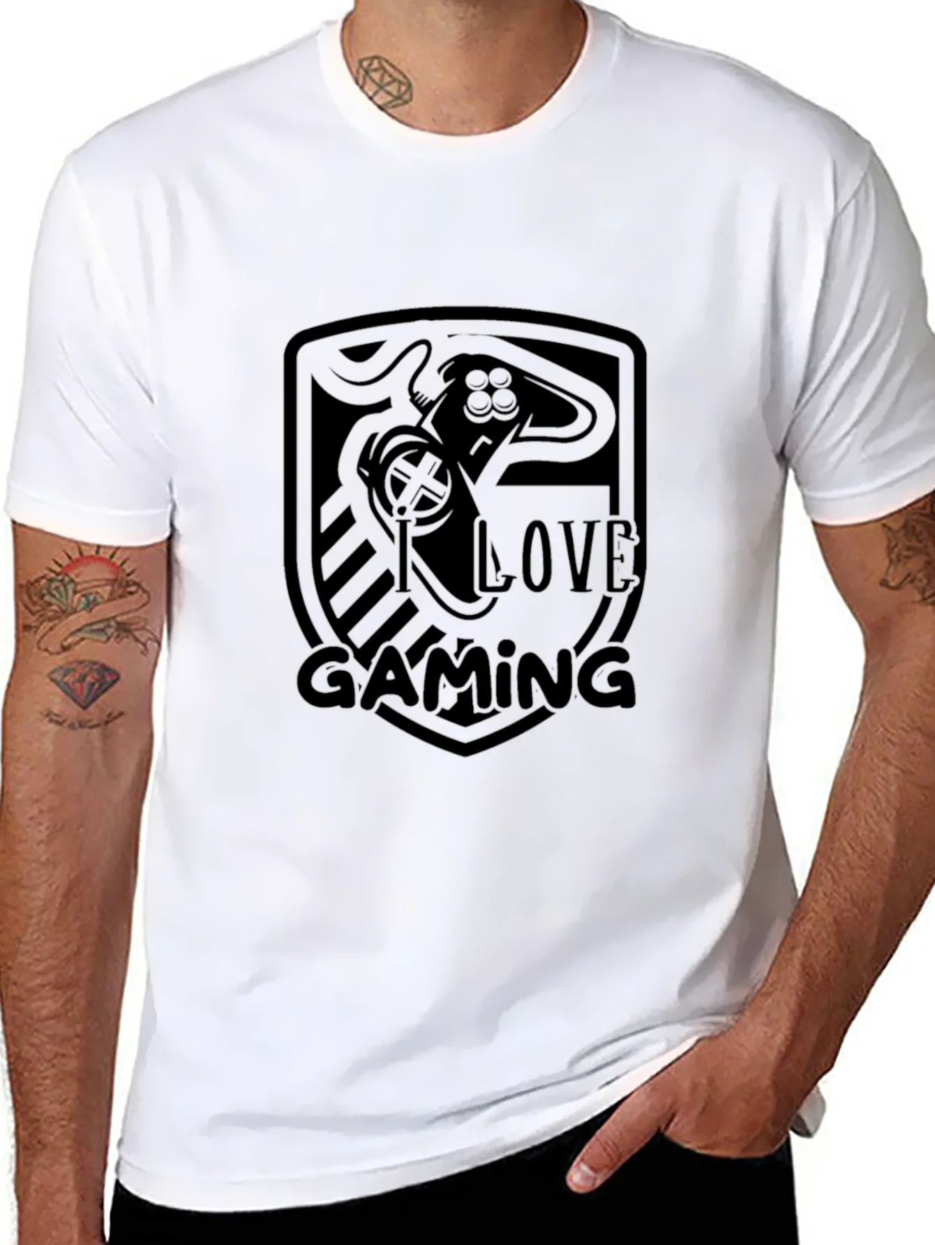I Love Gaming Black T-Shirt