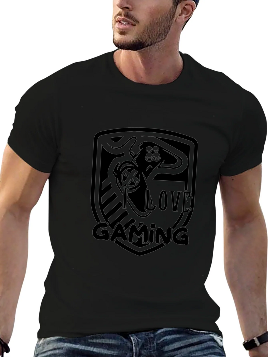 I Love Gaming Black T-Shirt