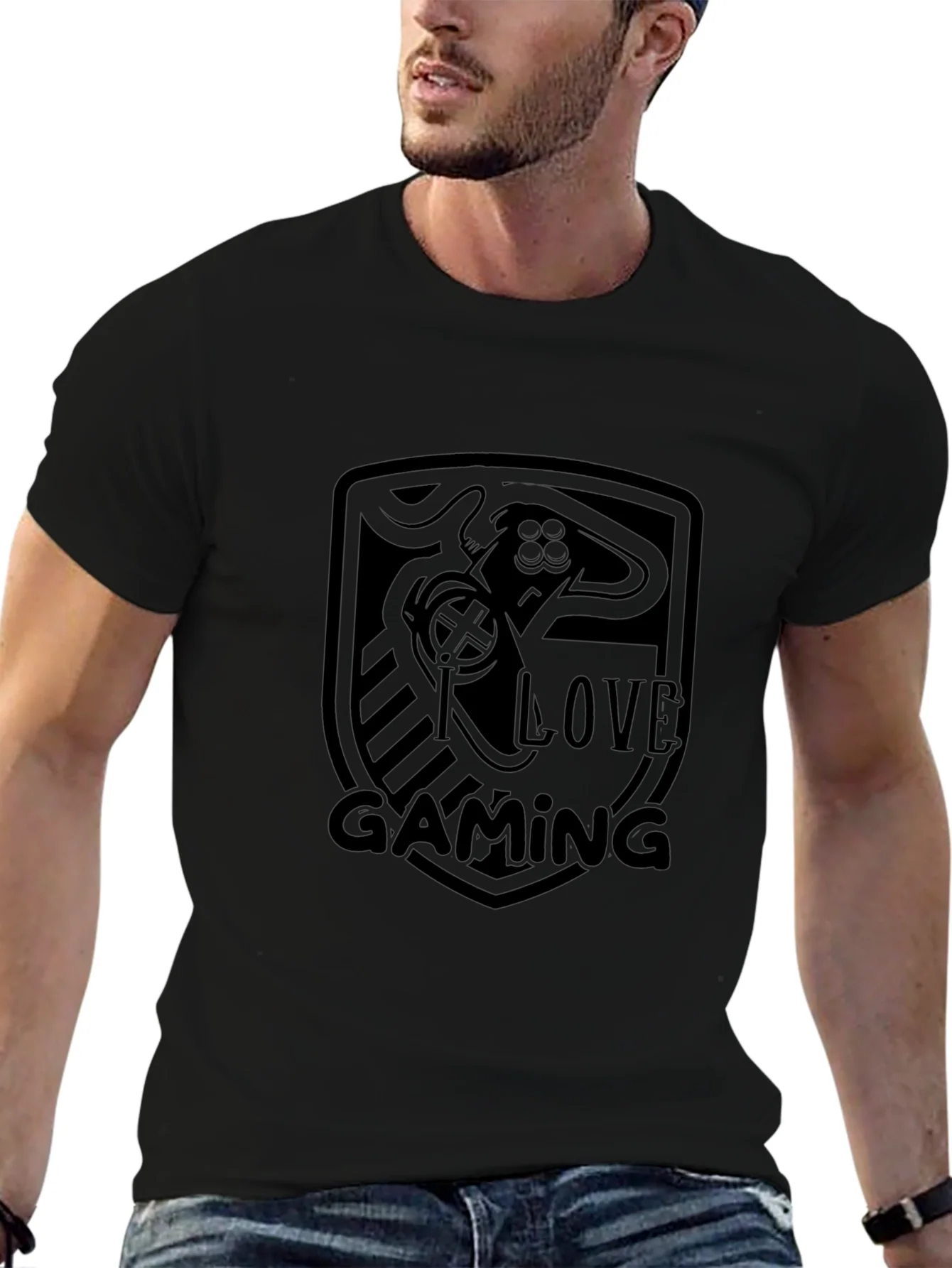 I Love Gaming Black T-Shirt