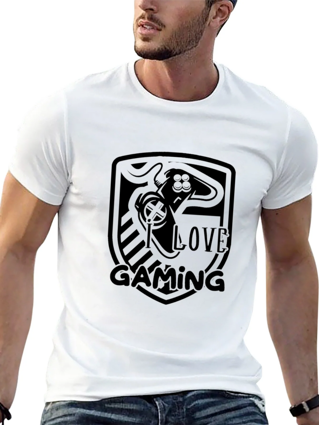 I Love Gaming Black T-Shirt