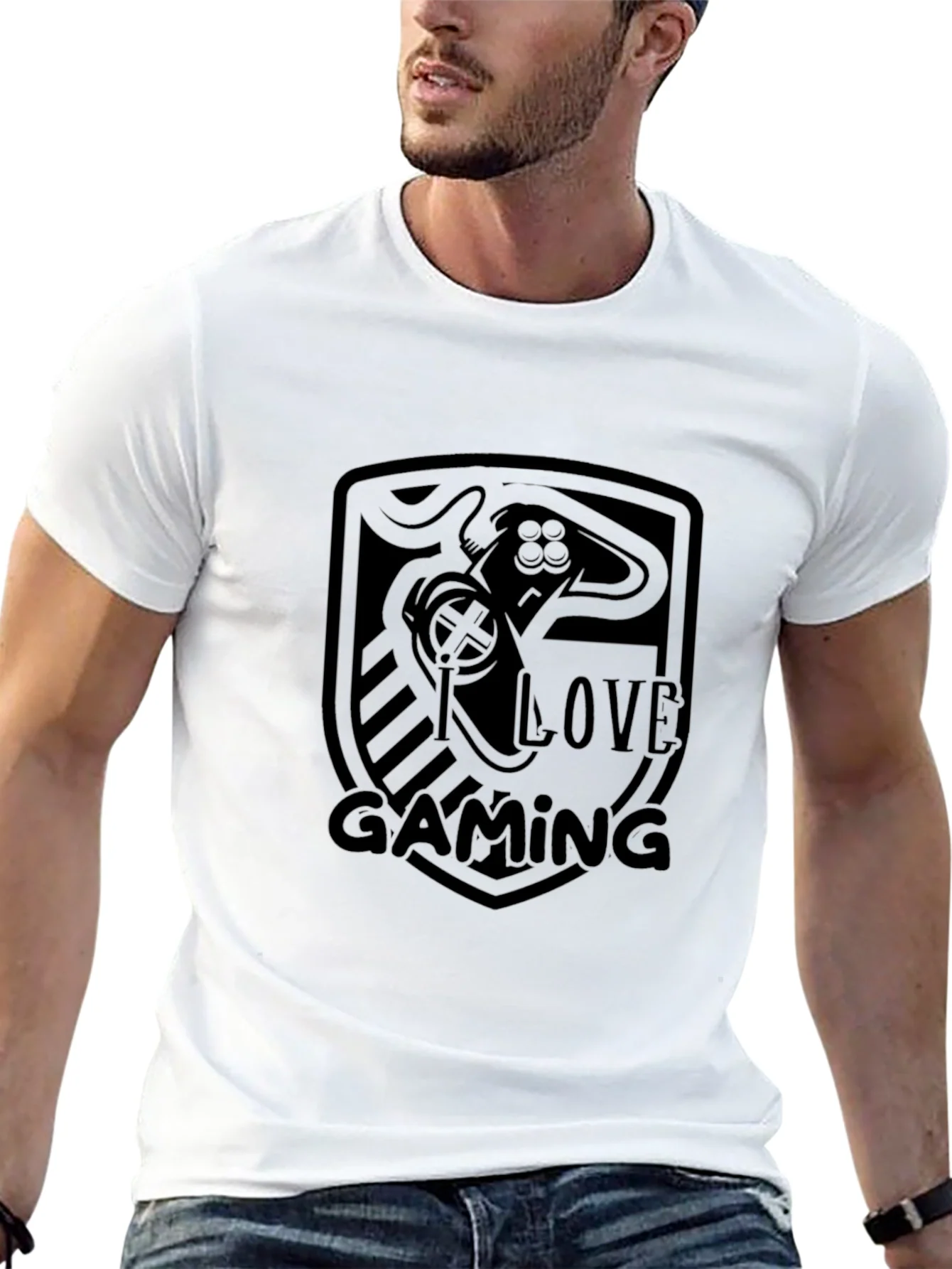 I Love Gaming Black T-Shirt