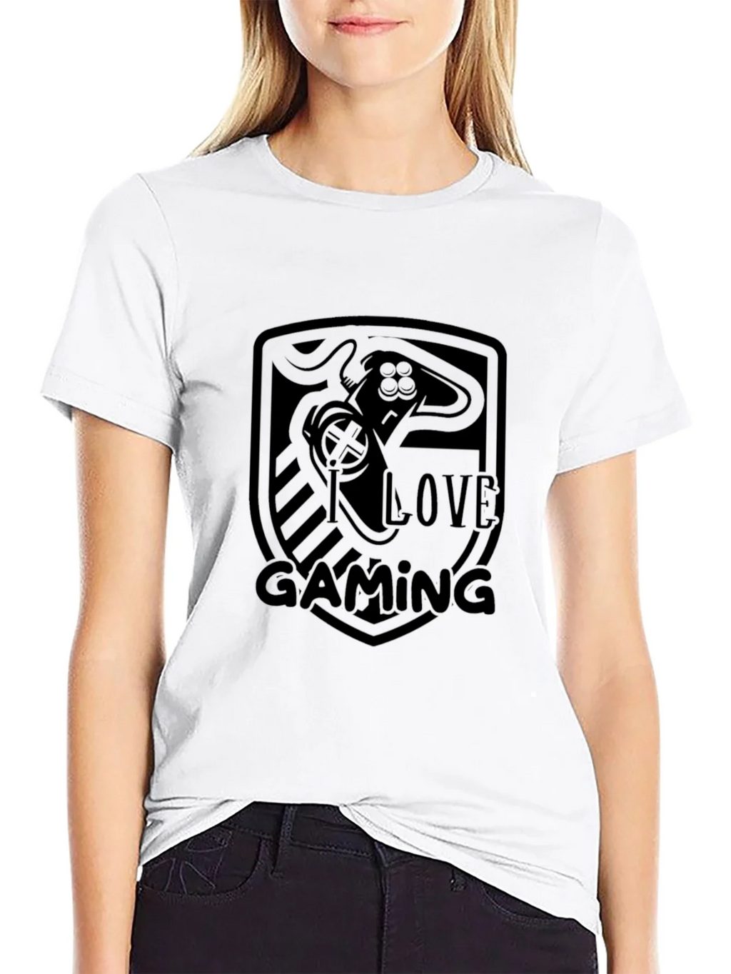 I Love Gaming Black T-Shirt