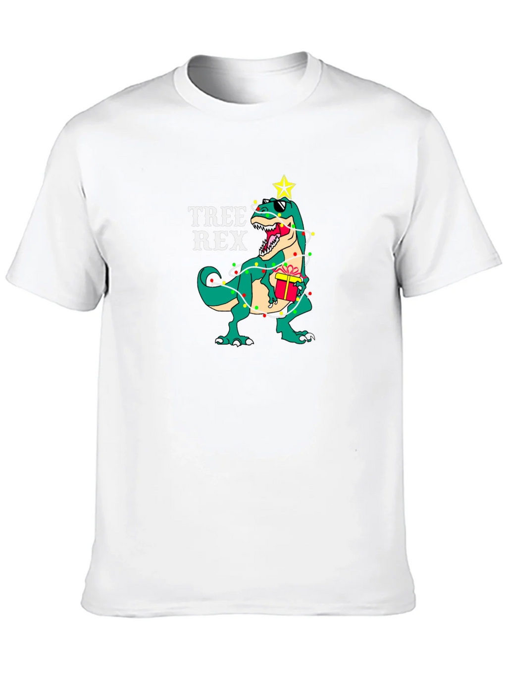 Tree Rex T-Shirt - Festive Dinosaur Tee