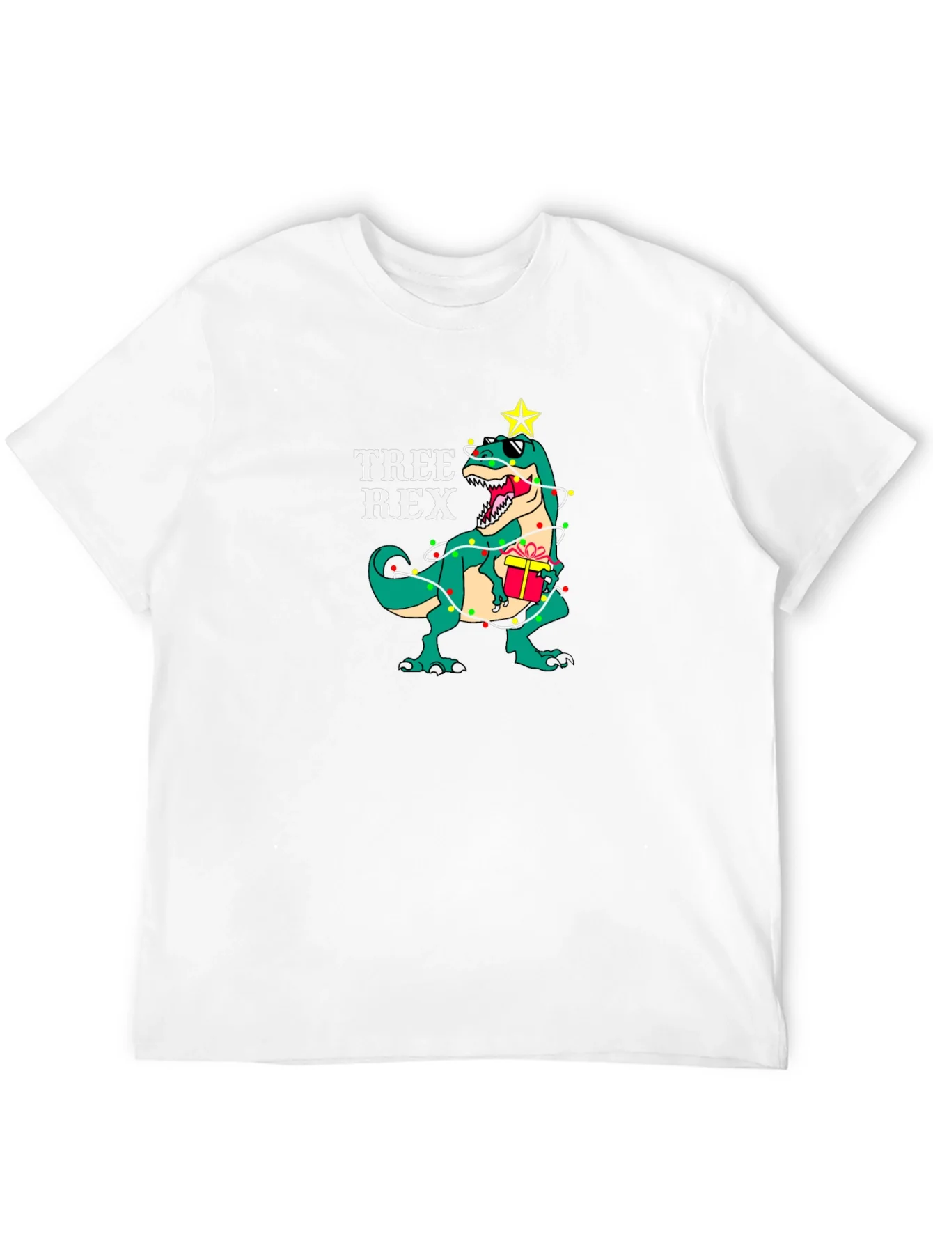 Tree Rex T-Shirt - Festive Dinosaur Tee