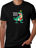 Tree Rex T-Shirt - Festive Dinosaur Tee