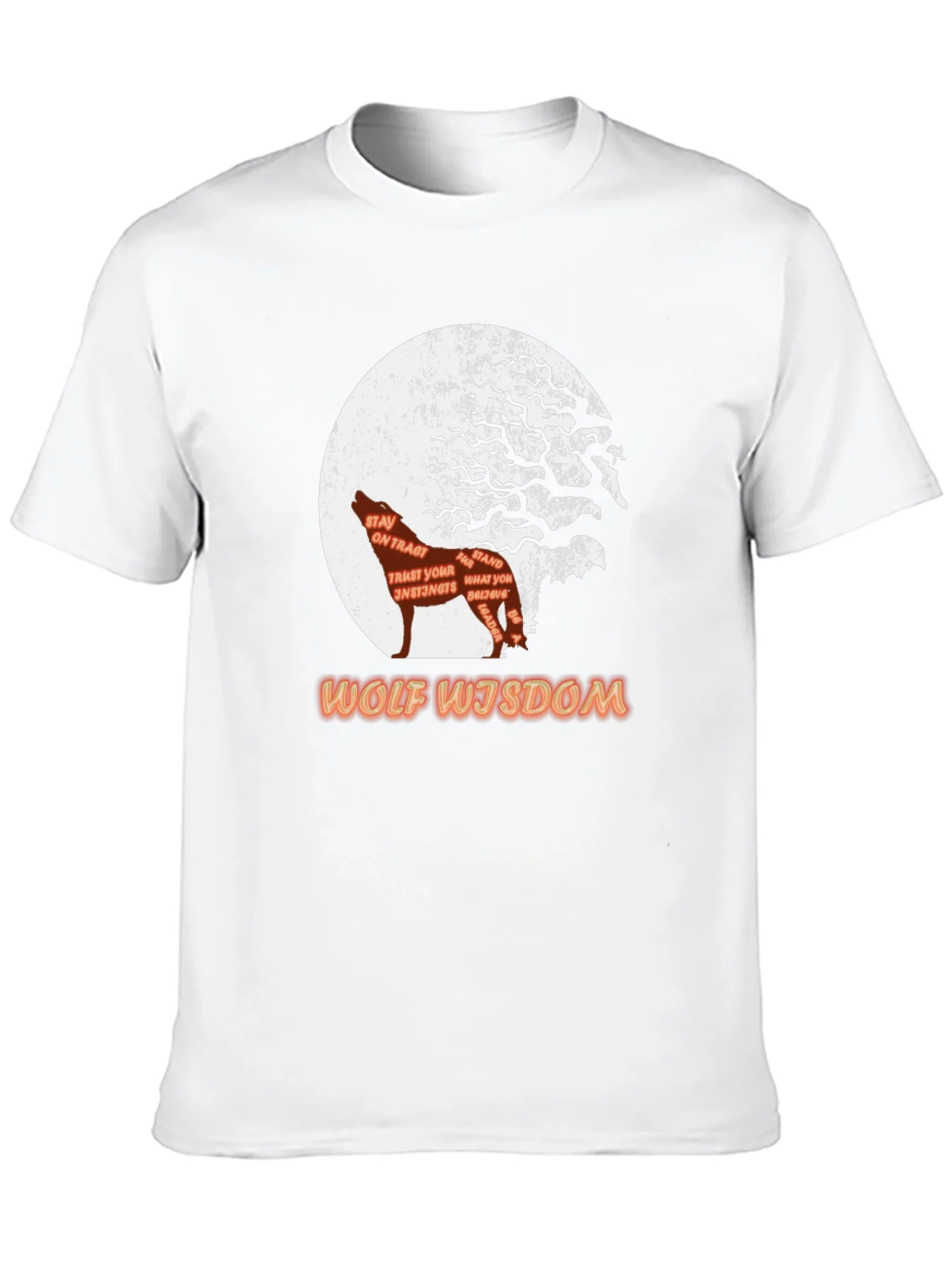 Wolf Wisdom Graphic T-Shirt - Mens Black Tee