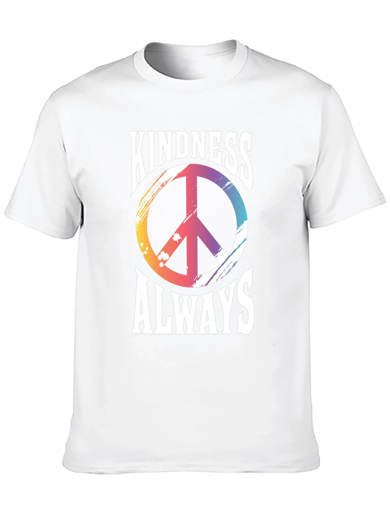 Kindness Always T-Shirt Peace Sign Graphic Tee