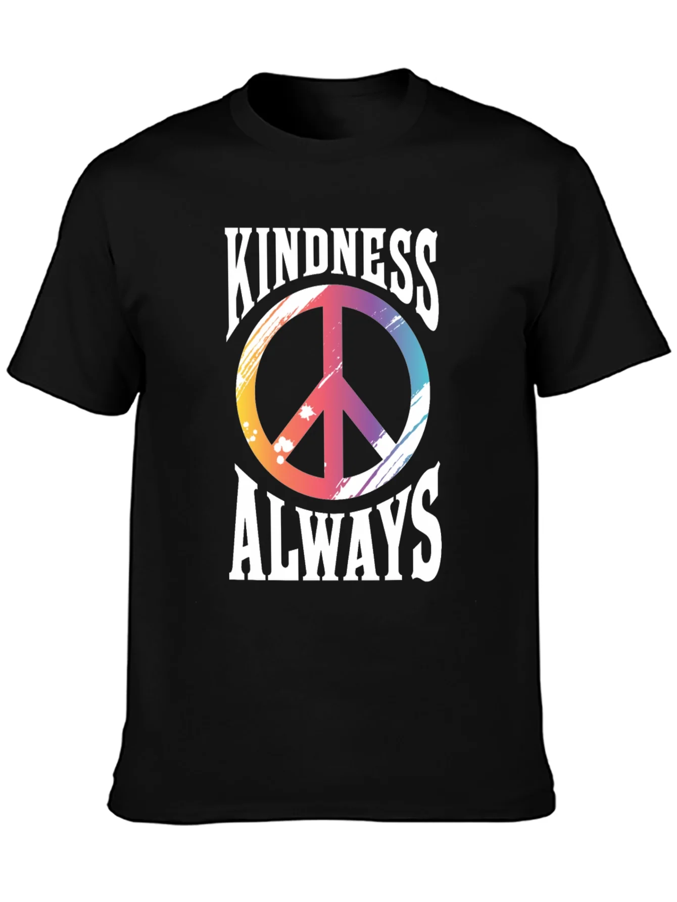 Kindness Always T-Shirt Peace Sign Graphic Tee