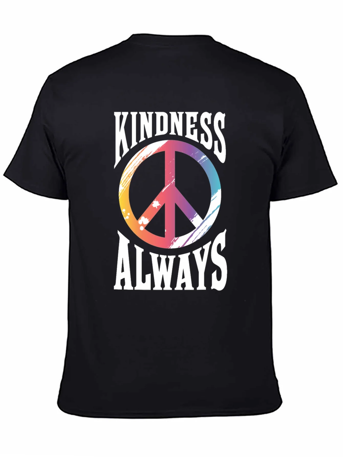 Kindness Always T-Shirt Peace Sign Graphic Tee
