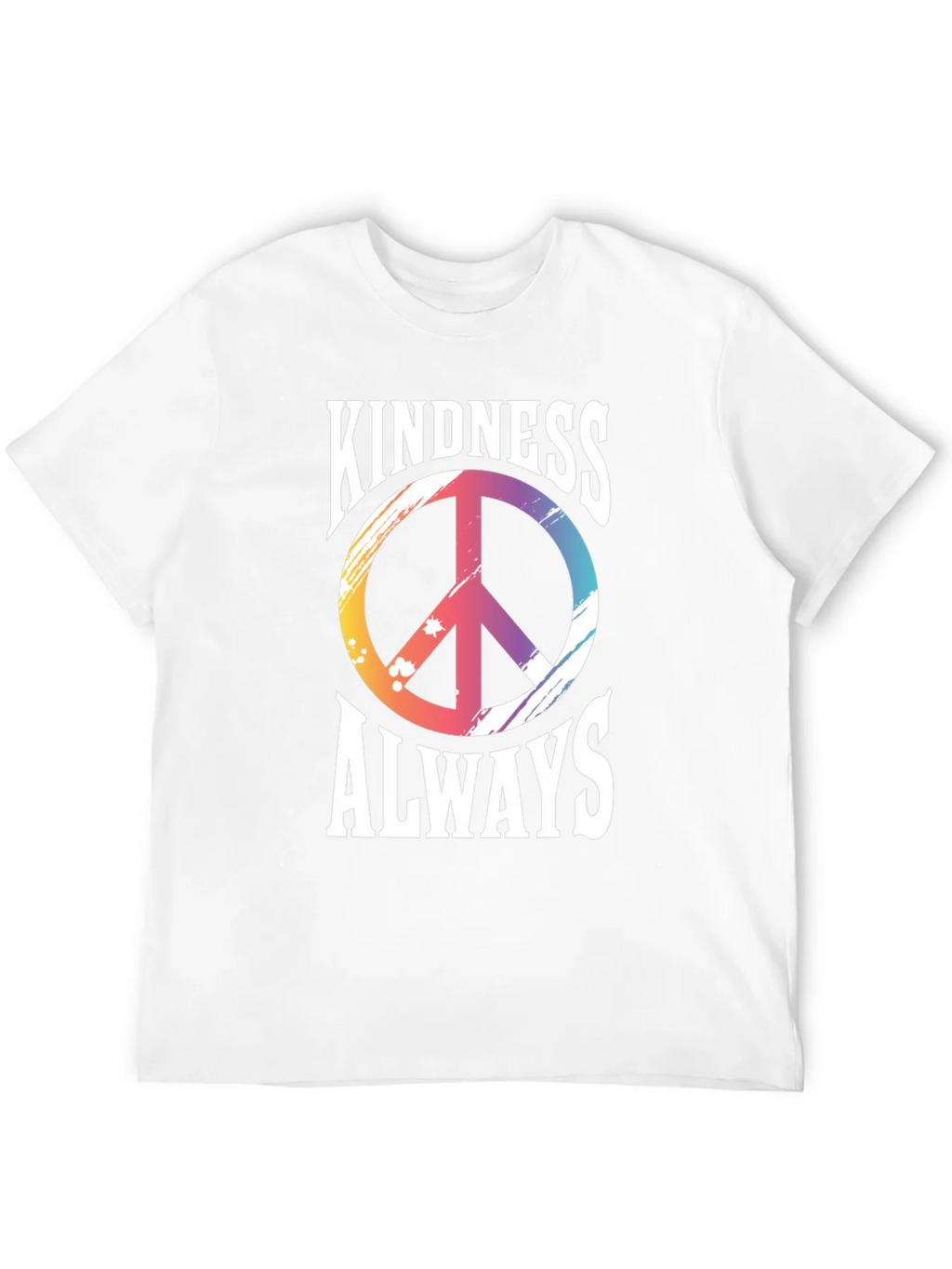 Kindness Always T-Shirt Peace Sign Graphic Tee