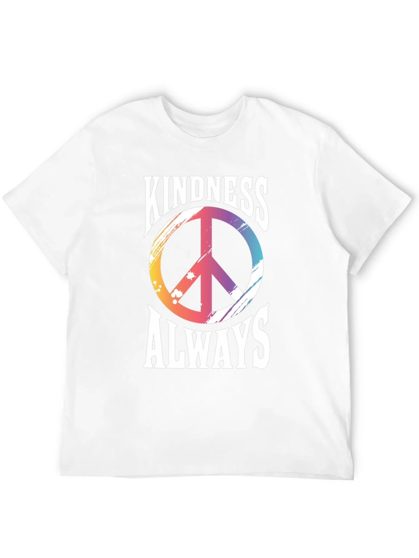 Kindness Always T-Shirt Peace Sign Graphic Tee