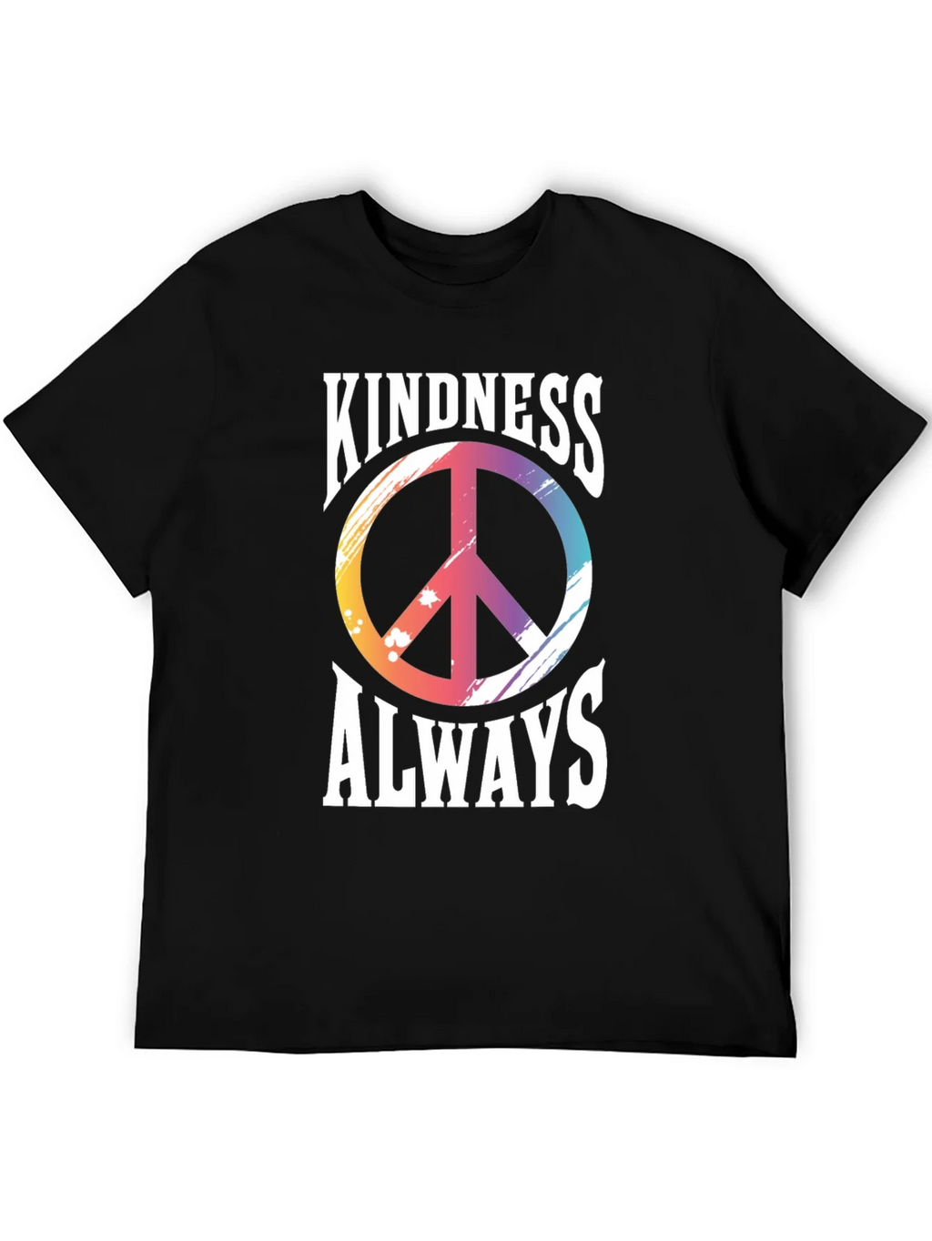 Kindness Always T-Shirt Peace Sign Graphic Tee