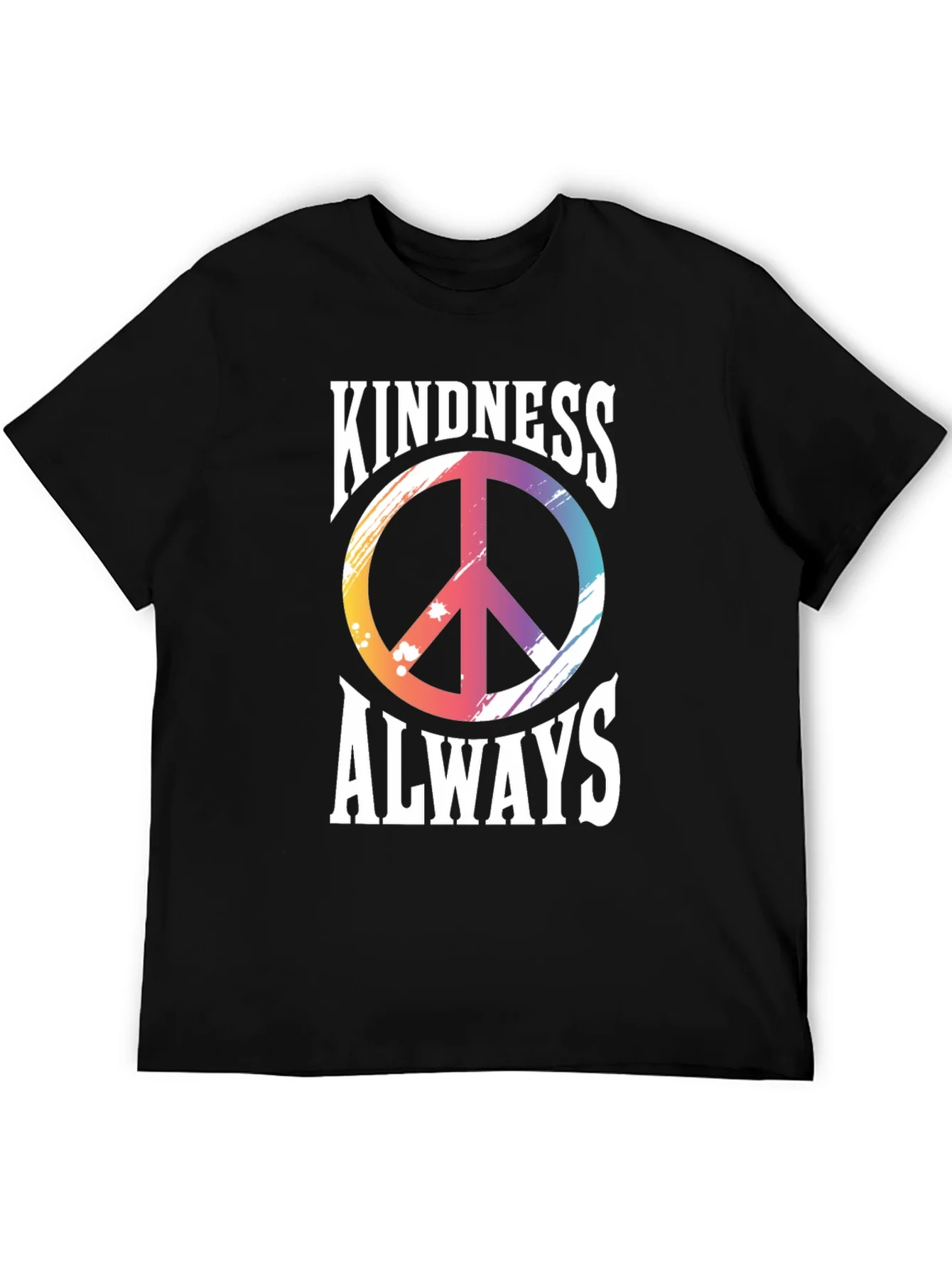 Kindness Always T-Shirt Peace Sign Graphic Tee