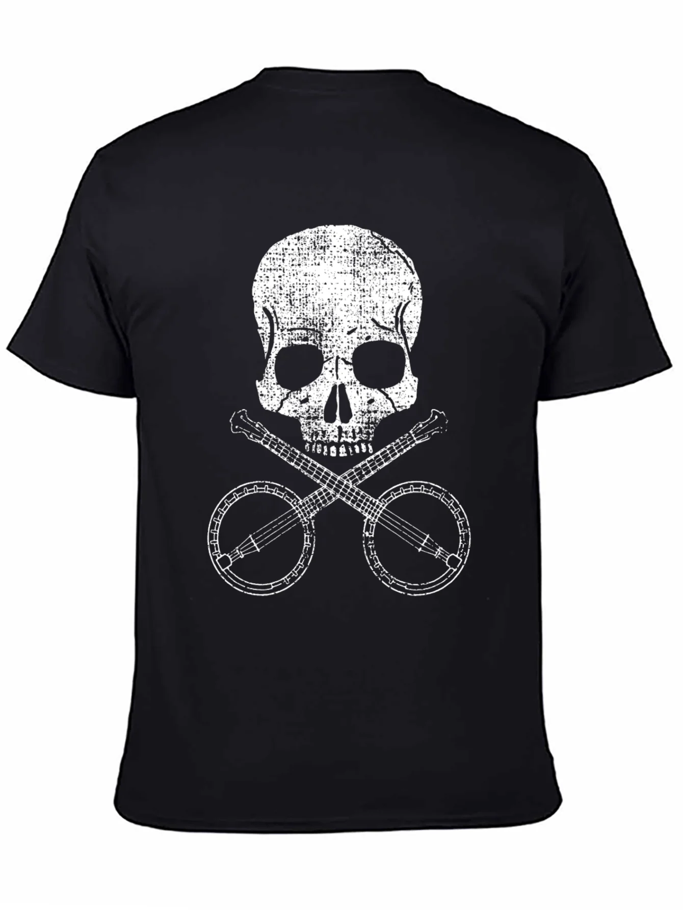 Skull & Banjo T-Shirt - Vintage Music Tee