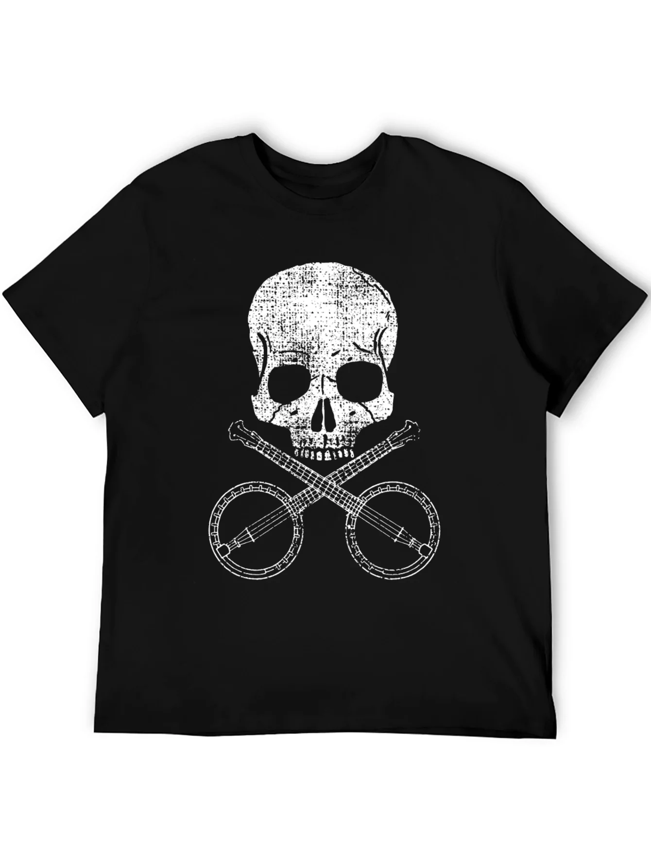 Skull & Banjo T-Shirt - Vintage Music Tee