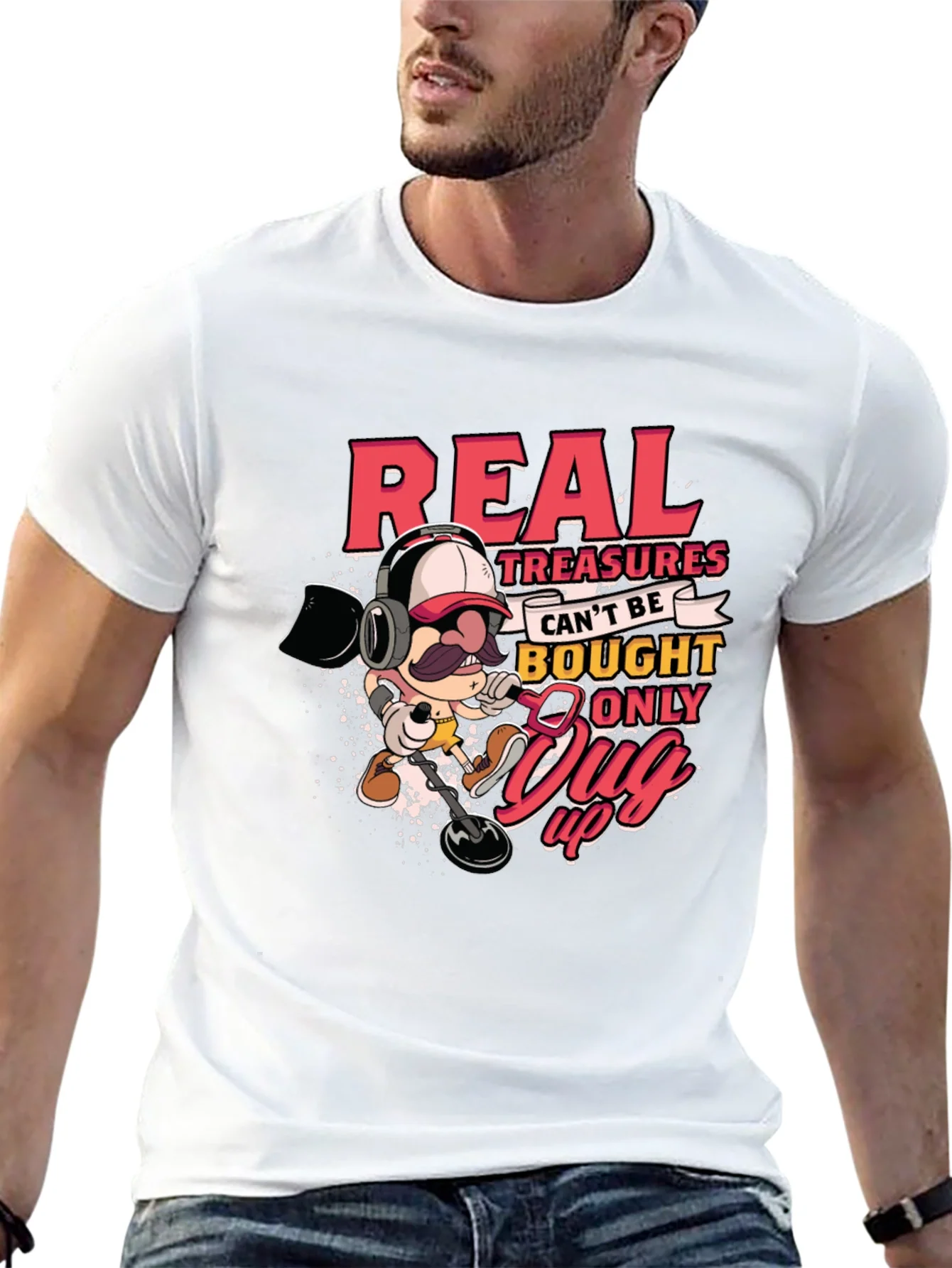 Real Treasures Funny Metal Detecting T-Shirt