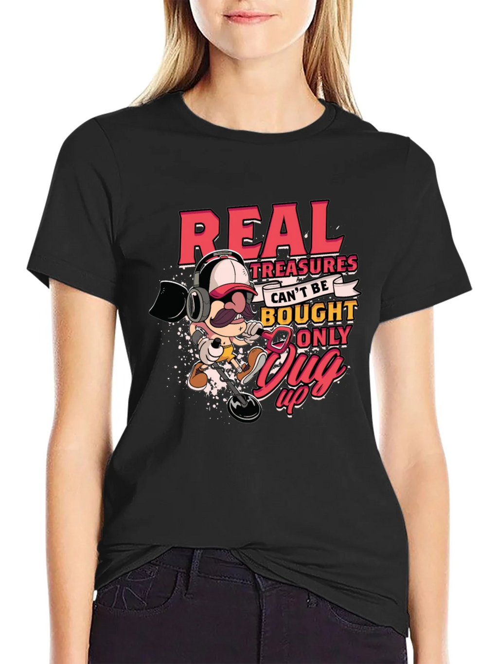 Real Treasures Funny Metal Detecting T-Shirt