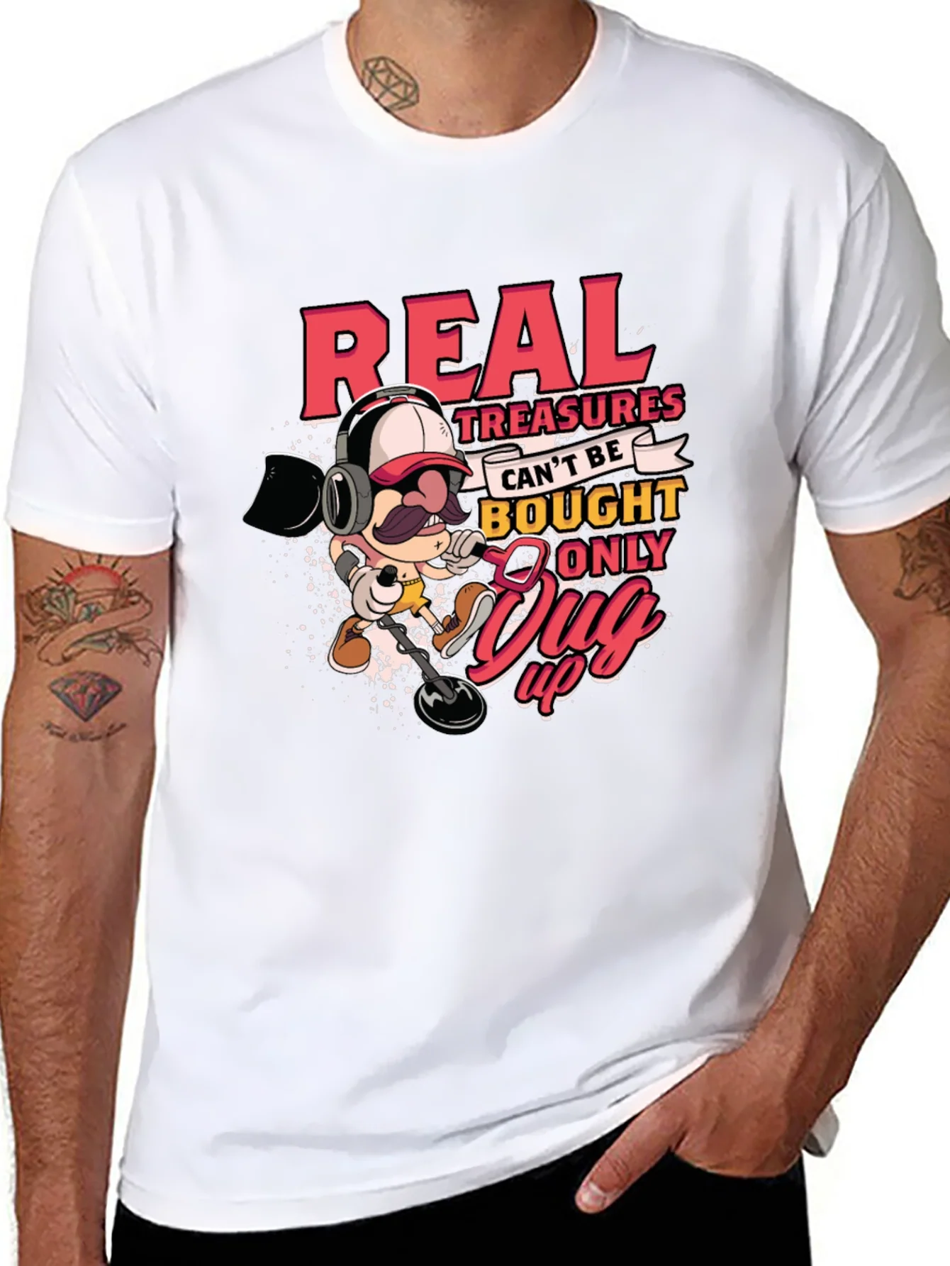 Real Treasures Funny Metal Detecting T-Shirt