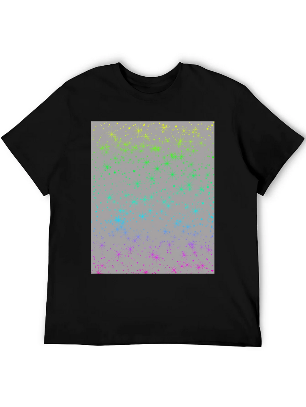 Rainbow Sparkle Star T-Shirt - Modern Design