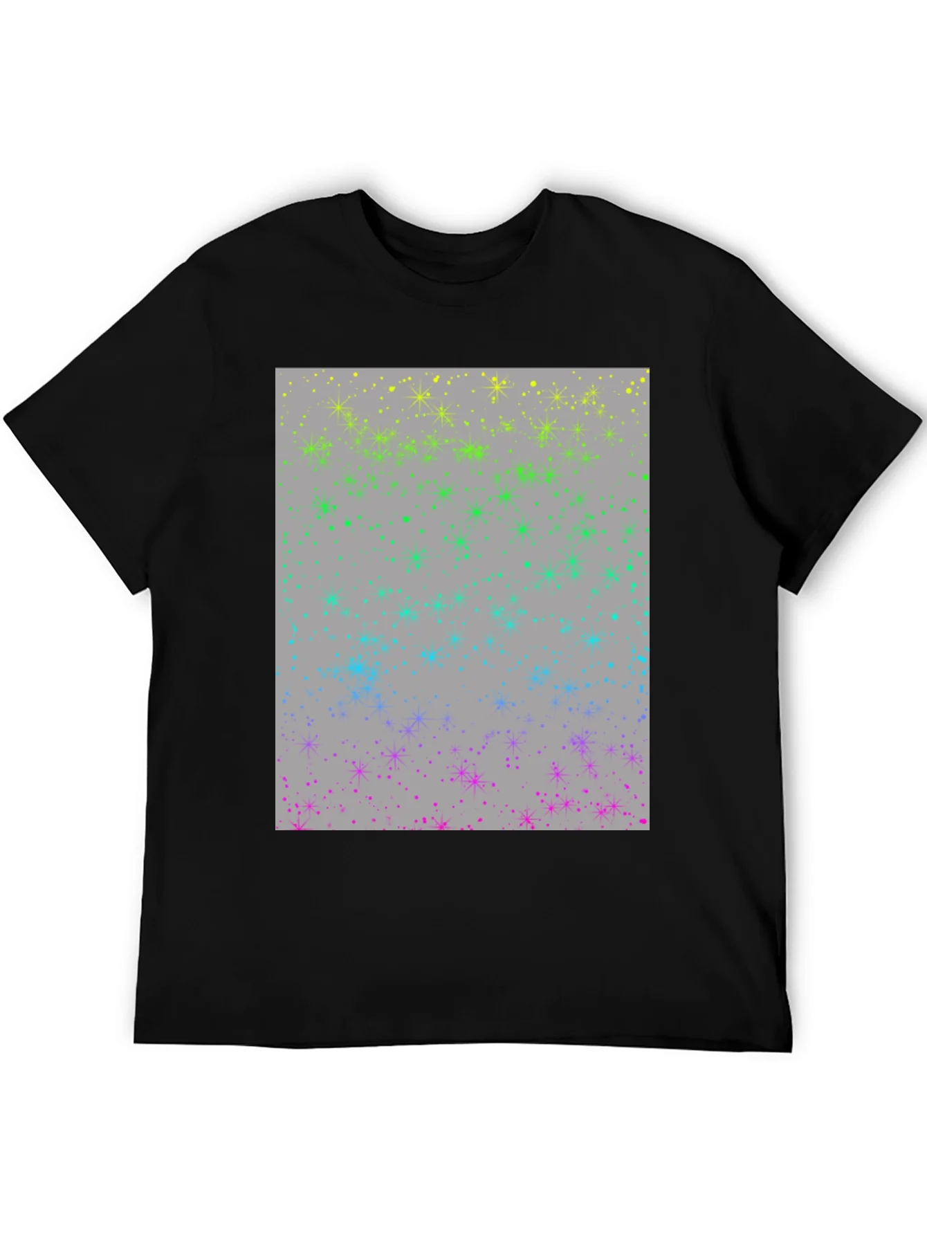 Rainbow Sparkle Star T-Shirt - Modern Design
