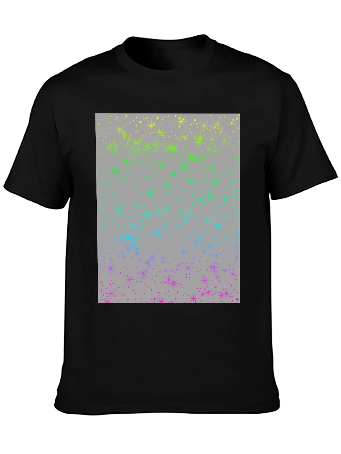 Rainbow Sparkle Star T-Shirt - Modern Design