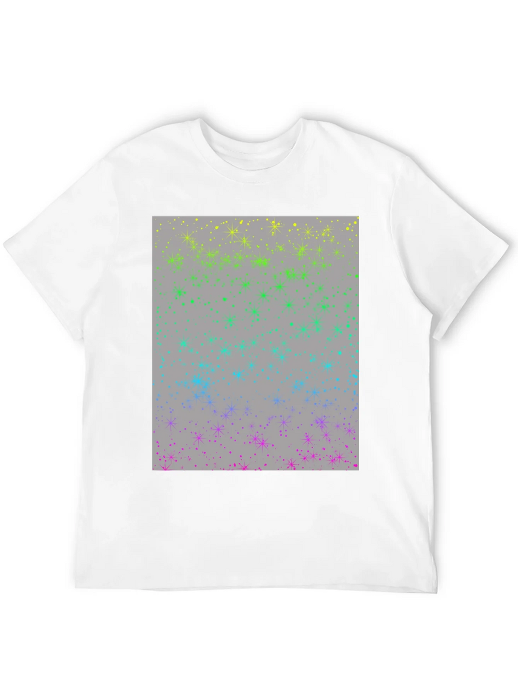 Rainbow Sparkle Star T-Shirt - Modern Design