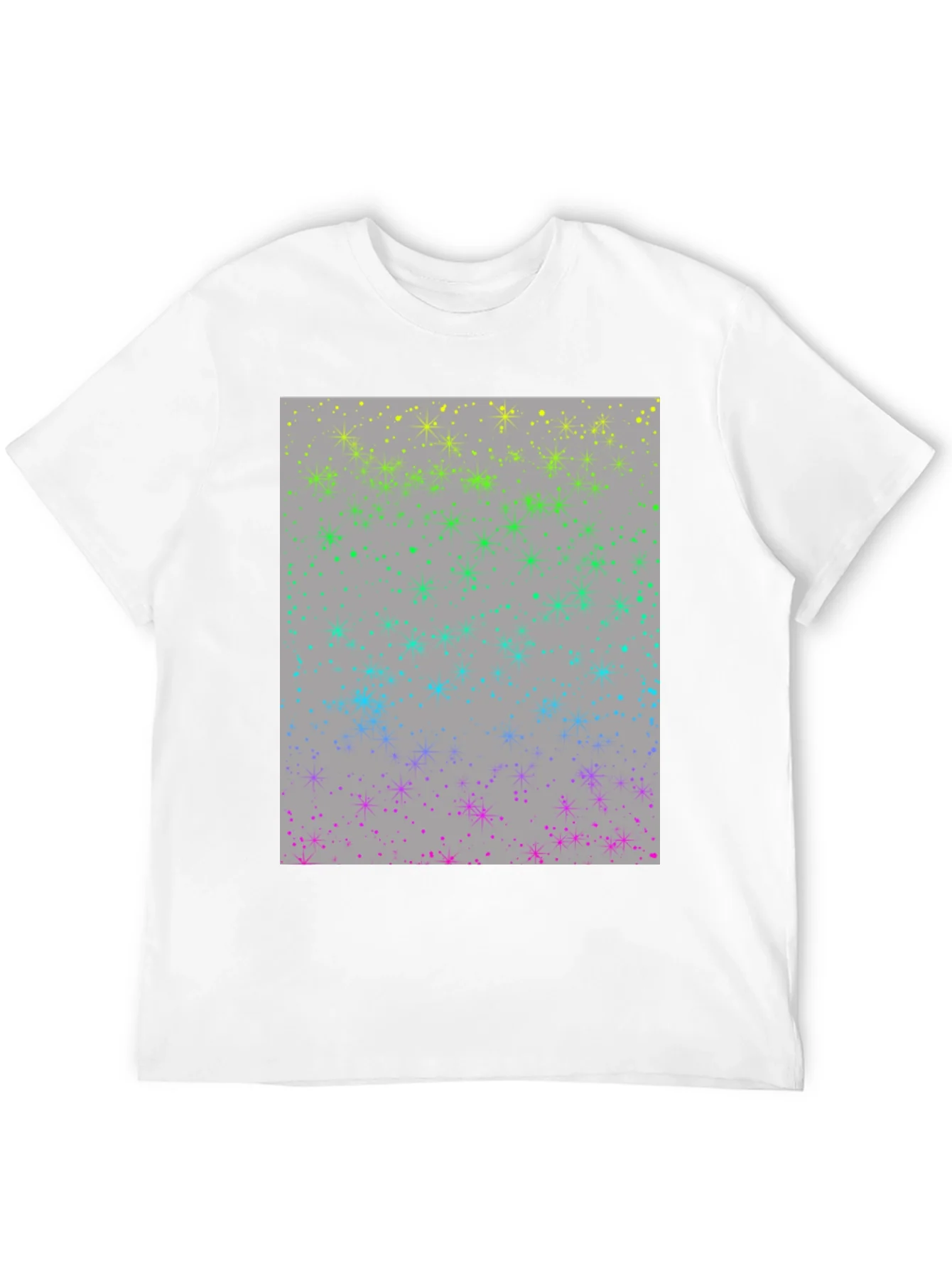 Rainbow Sparkle Star T-Shirt - Modern Design