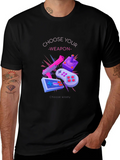Choose Your Weapon Graphic Tee - Gamer T-Shirt