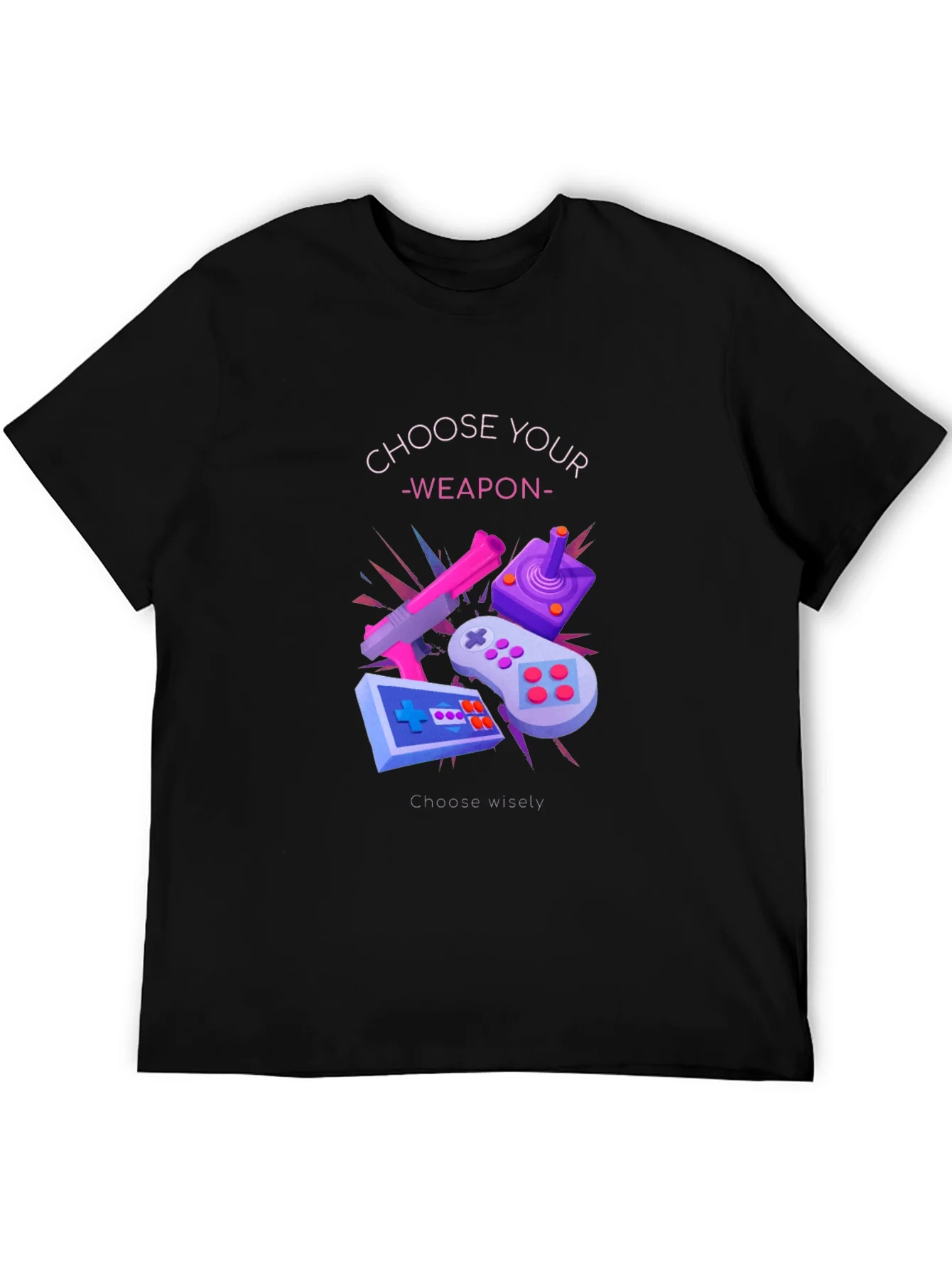 Choose Your Weapon Graphic Tee - Gamer T-Shirt