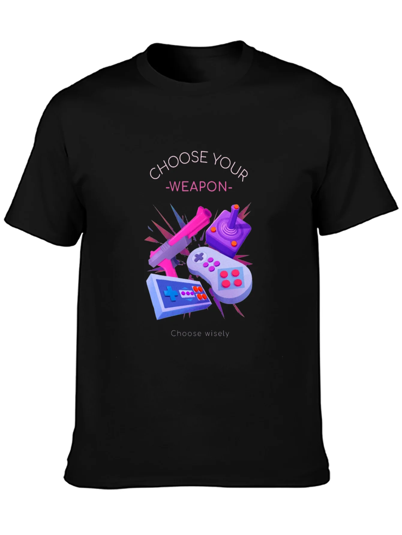 Choose Your Weapon Graphic Tee - Gamer T-Shirt