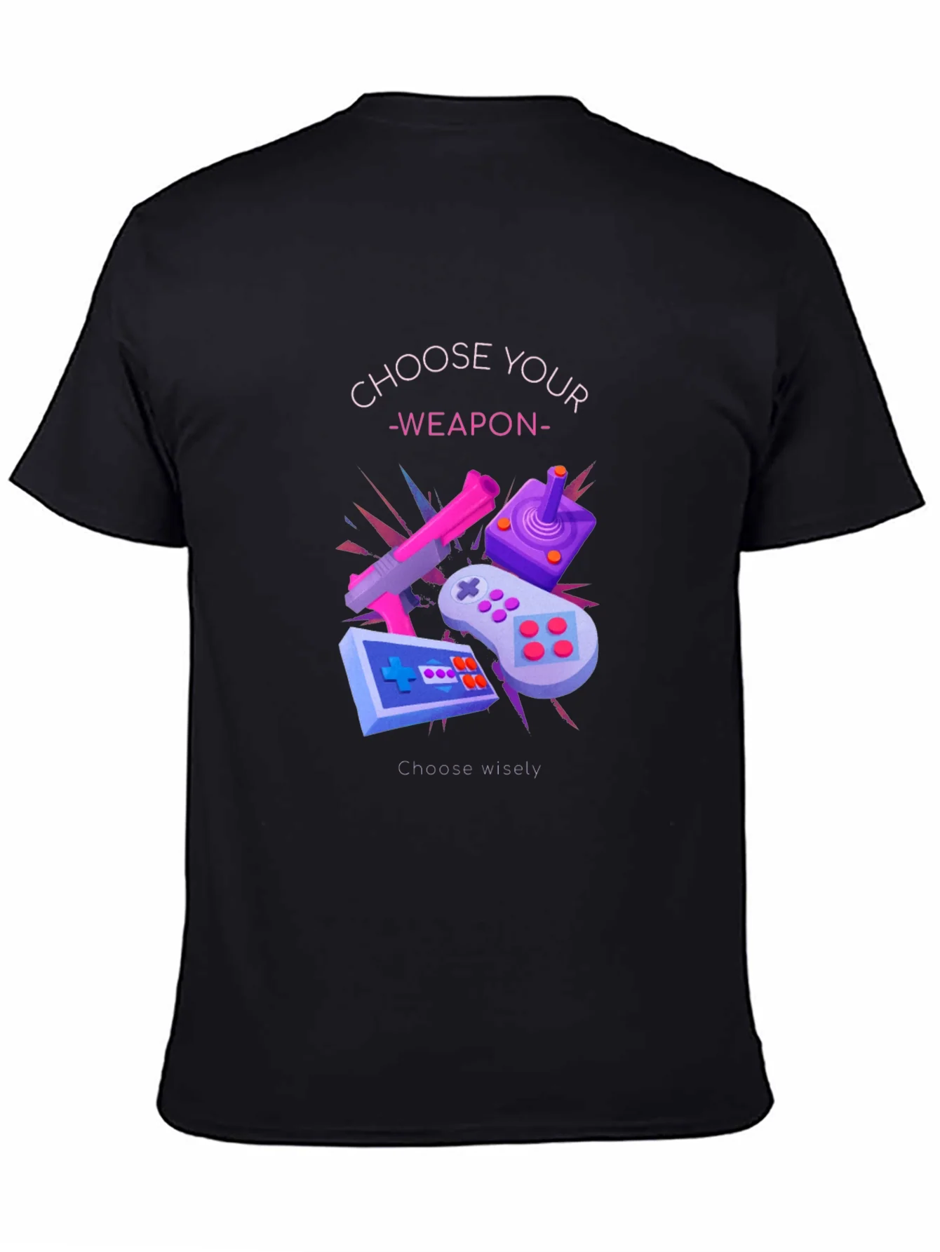 Choose Your Weapon Graphic Tee - Gamer T-Shirt