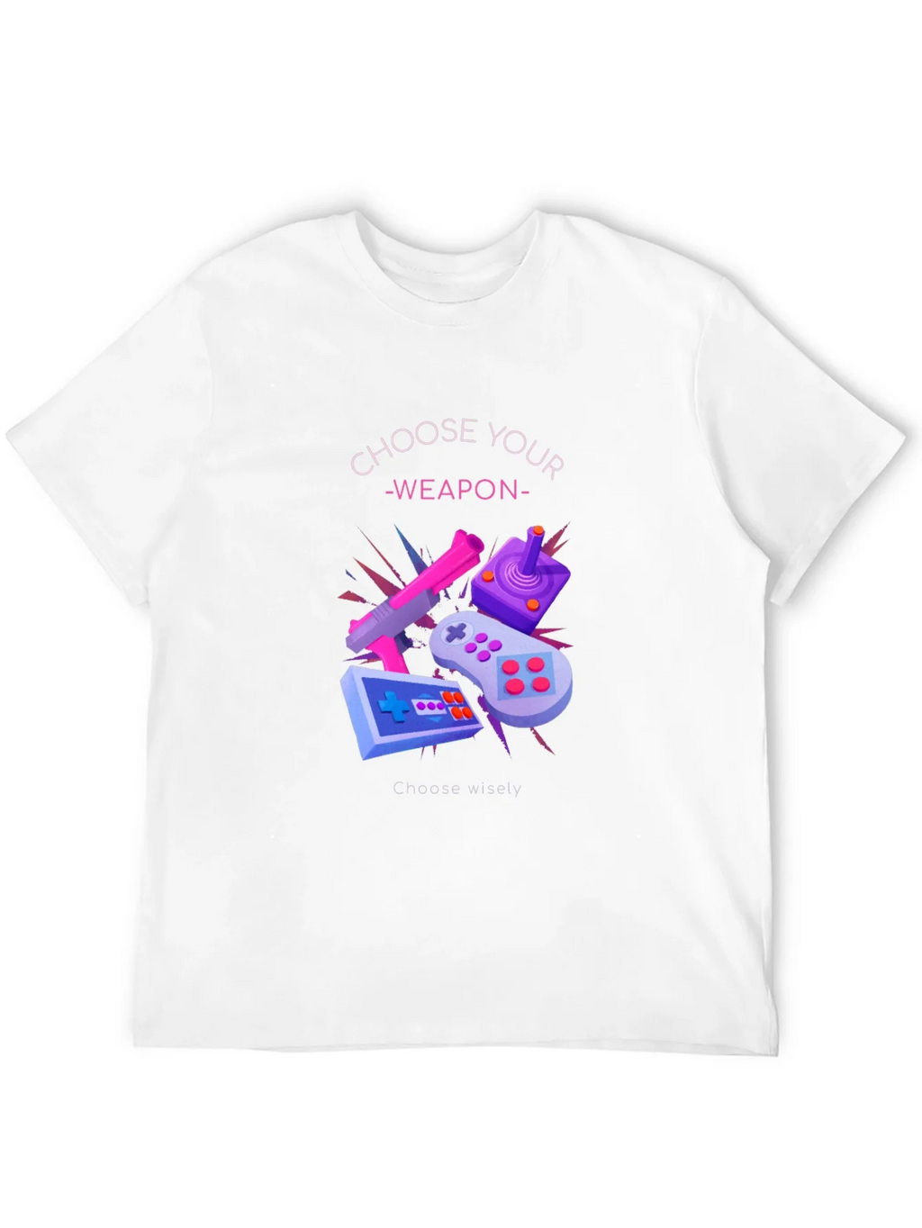 Choose Your Weapon Graphic Tee - Gamer T-Shirt