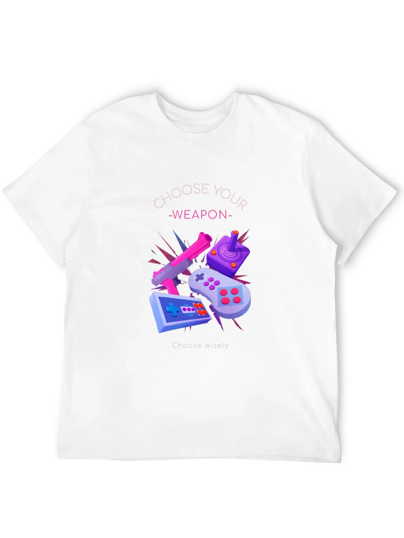 Choose Your Weapon Graphic Tee - Gamer T-Shirt